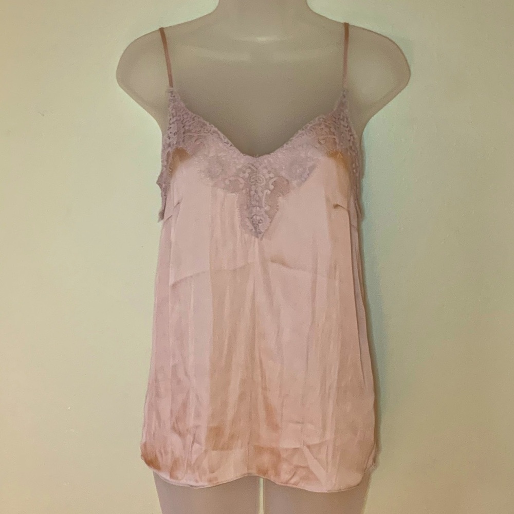 H&M Conscious - Dusty Rose Camisole w/ Lace Trim - Sz. 4